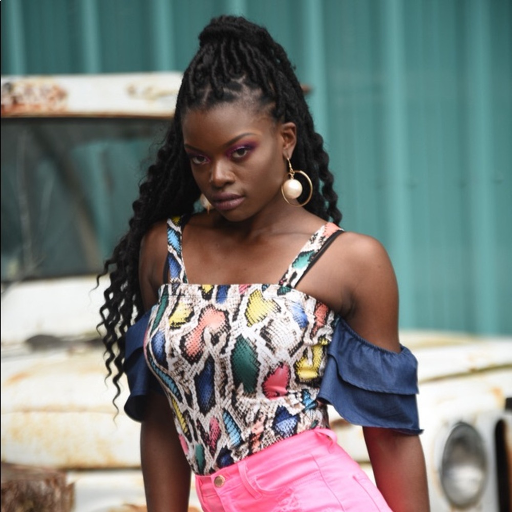 Multi colored shirt